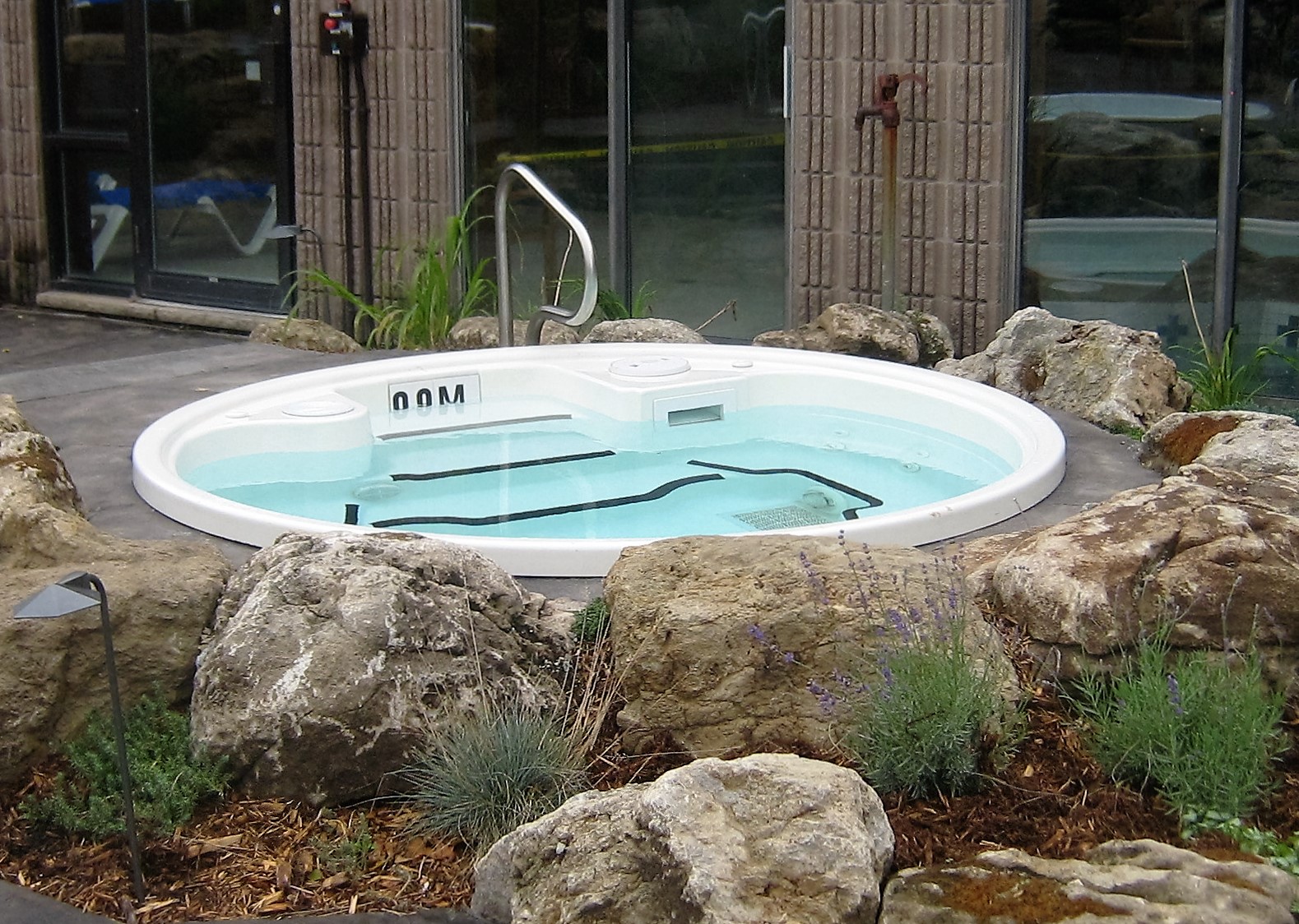 Commercial hot tub installation