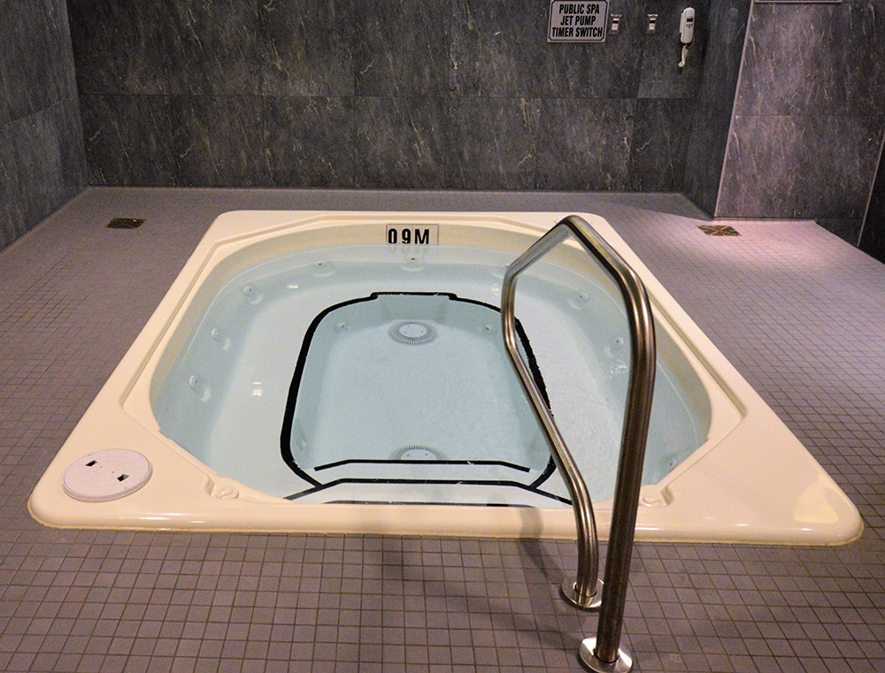 Commercial hot tub installation