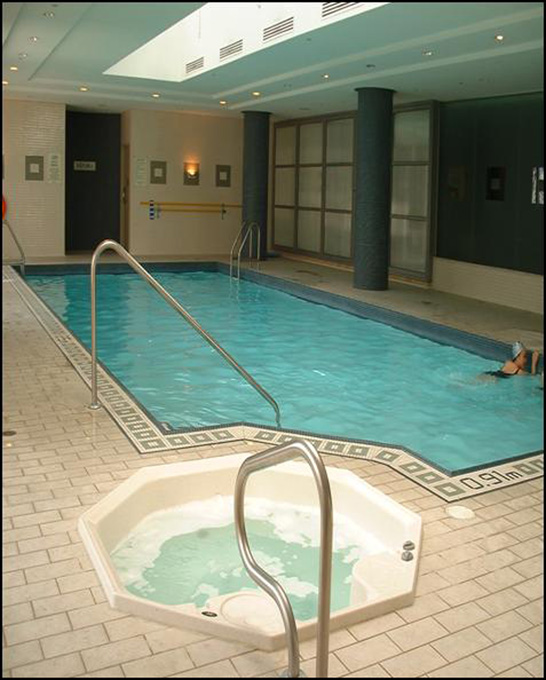 Commercial hot tub installation