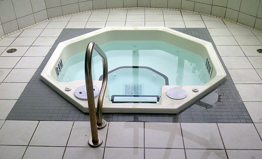 Commercial hot tub installation
