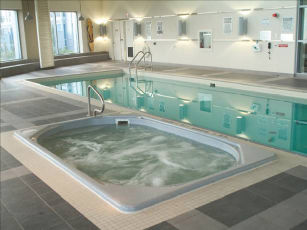 Commercial hot tub installation