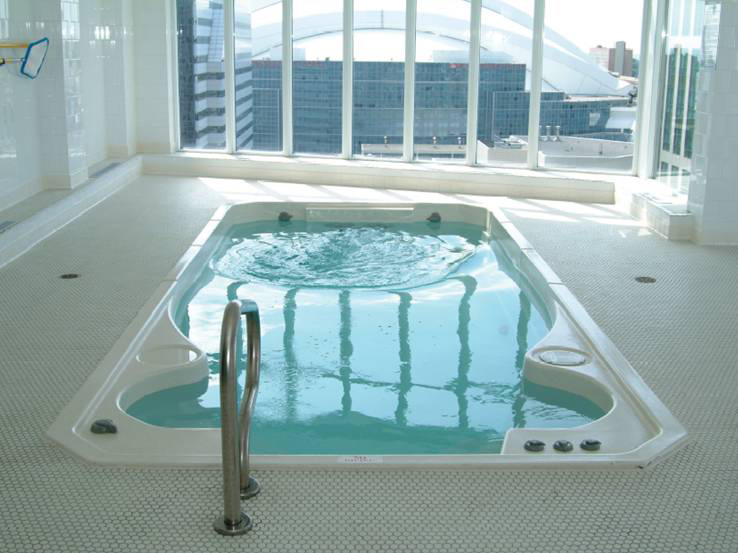 Commercial hot tub installation