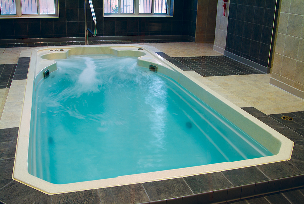 Commercial hot tub installation